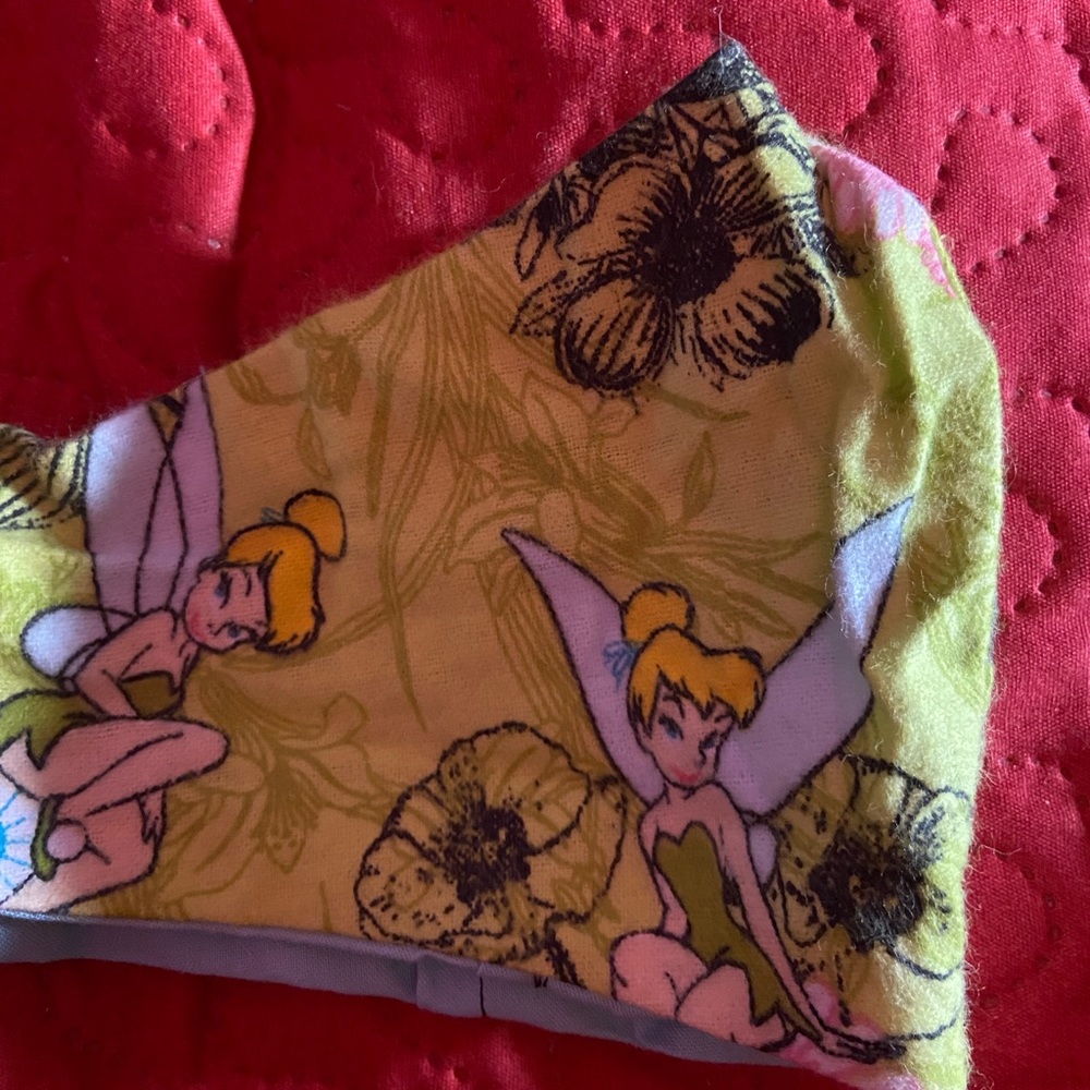 Disney tinkerbell face mask olson green